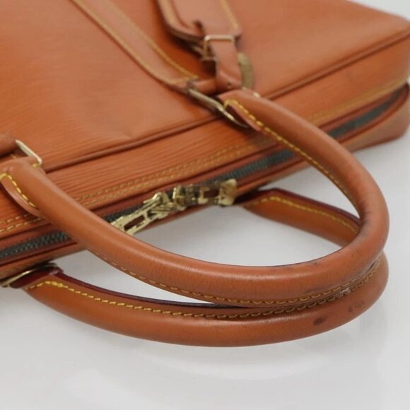 LOUIS VUITTON Epi Porte Documents Voyage Bag Zipangu Gold M54478 LV Auth 132581B - Picture 8 of 16